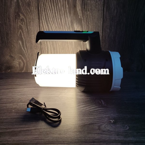 Ручной LED фонарь  CH-22031 аккумуляторный, зарядка USB